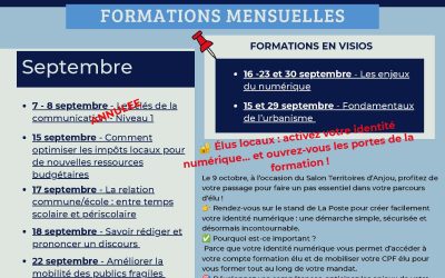Newsletter#3 – Formations de Septembre