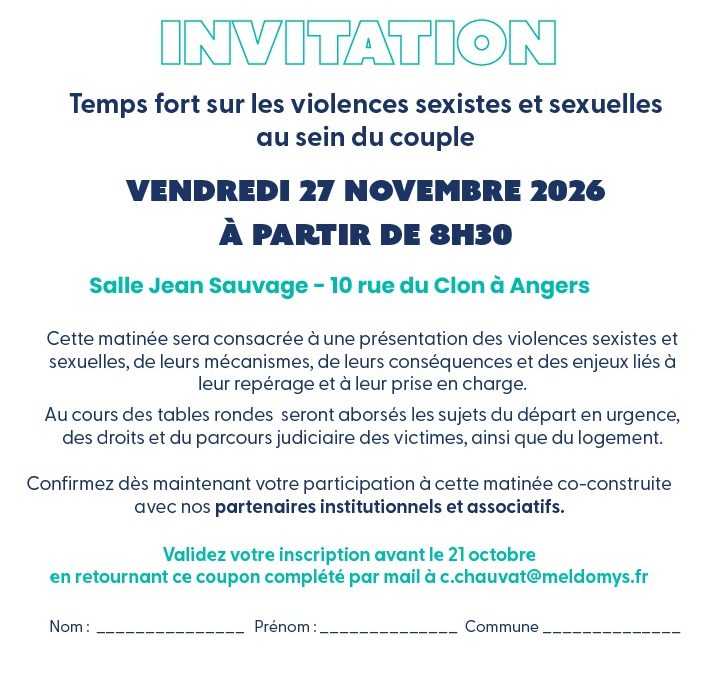 Temps fort sur les violences sexistes et sexuelles au sein du couple – 27 novembre 2026